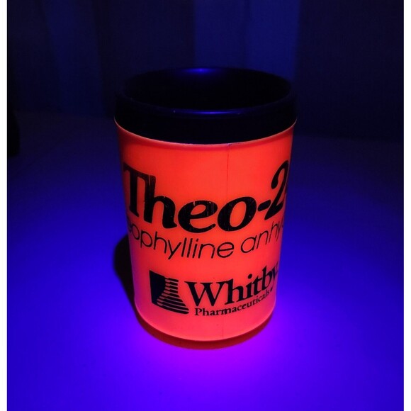 UV Perscription Theo 24 Mug - Neon Orange Aladdin Insulated Travel Mug Vintage - Picture 1 of 12